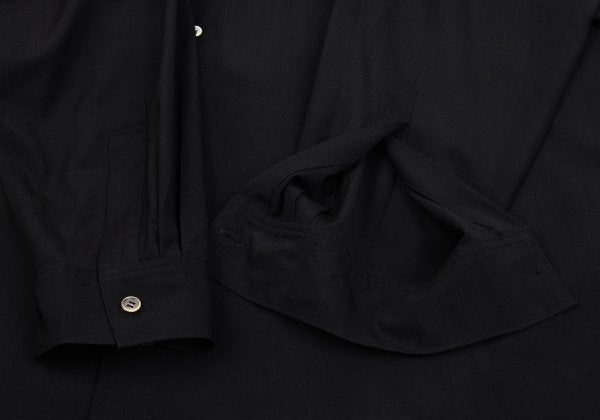 Yohji Yamamoto POUR HOMME Gradient Wool Shirt Black Size M