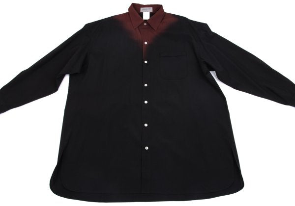 Yohji Yamamoto POUR HOMME Gradient Wool Shirt Black Size M
