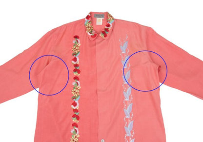 Yohji Yamamoto POUR HOMME Floral Pink Multi Shirt Size M