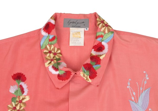 Yohji Yamamoto POUR HOMME Floral Pink Multi Shirt Size M