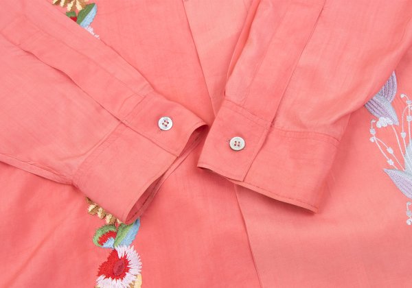 Yohji Yamamoto POUR HOMME Floral Pink Multi Shirt Size M
