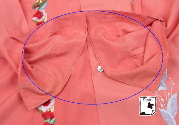 Yohji Yamamoto POUR HOMME Floral Pink Multi Shirt Size M