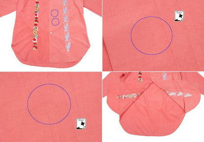 Yohji Yamamoto POUR HOMME Floral Pink Multi Shirt Size M