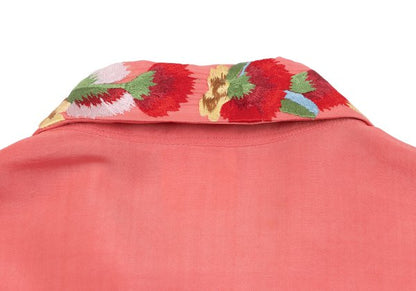 Yohji Yamamoto POUR HOMME Floral Pink Multi Shirt Size M