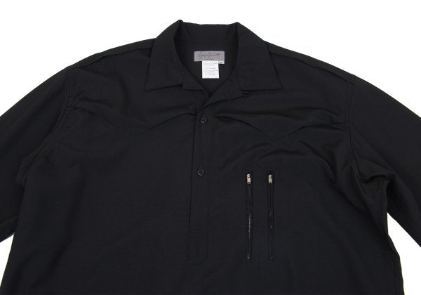 Yohji Yamamoto POUR HOMME Western Yoke Shirt Black Size M