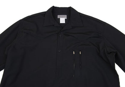 Yohji Yamamoto POUR HOMME Western Yoke Shirt Black Size M