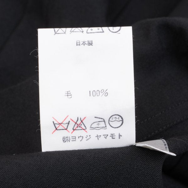 Yohji Yamamoto POUR HOMME Western Yoke Shirt Black Size M