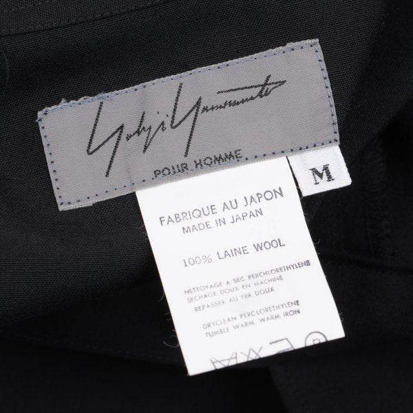 Yohji Yamamoto POUR HOMME Western Yoke Shirt Black Size M