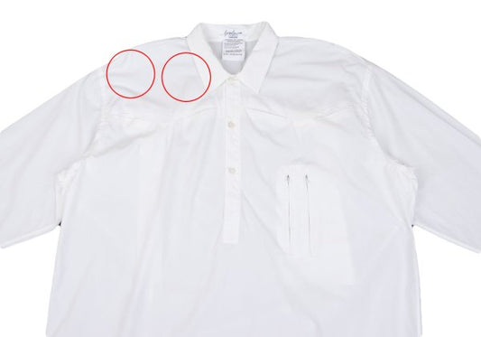 Yohji Yamamoto POUR HOMME Western Yoke Shirt White Size M