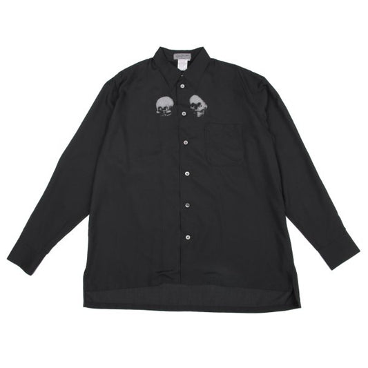 Yohji Yamamoto POUR HOMME 94AW Skull Shirt Black Size M