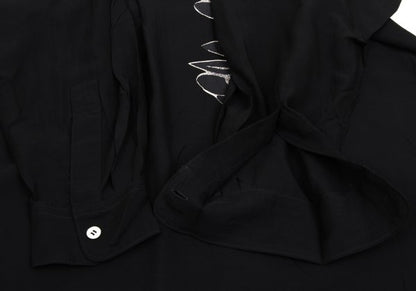 Yohji Yamamoto POUR HOMME Discharge Pullover Black Size M