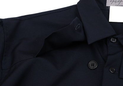 Yohji Yamamoto POUR HOMME Wool Zip Pocket Shirt Navy Size M