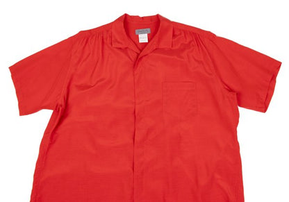Yohji Yamamoto POUR HOMME Gathered Open Shirt Red Size M