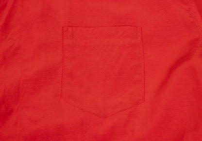 Yohji Yamamoto POUR HOMME Gathered Open Shirt Red Size M