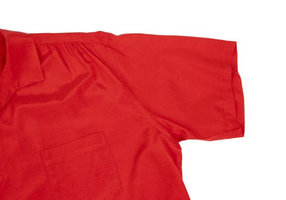 Yohji Yamamoto POUR HOMME Gathered Open Shirt Red Size M