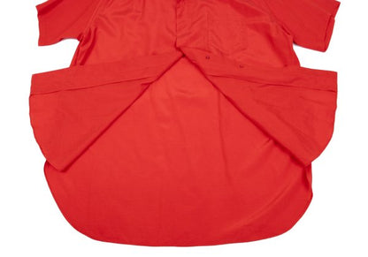 Yohji Yamamoto POUR HOMME Gathered Open Shirt Red Size M
