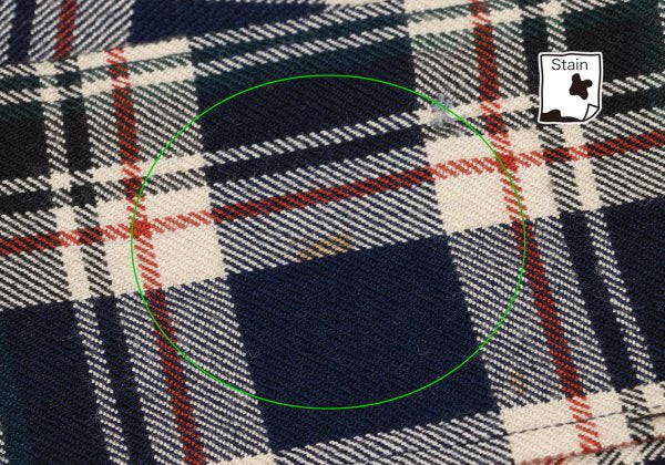 Yohji Yamamoto POUR HOMME Rayon Wool Check Red Navy Shirt Size M