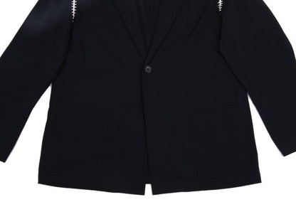Yohji Yamamoto POUR HOMME 91SS Crochet Jacket Blue Size M