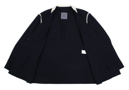 Yohji Yamamoto POUR HOMME 91SS Crochet Jacket Blue Size M