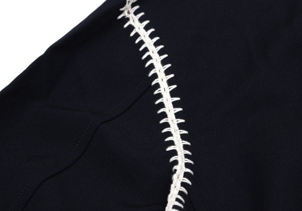 Yohji Yamamoto POUR HOMME 91SS Crochet Jacket Blue Size M