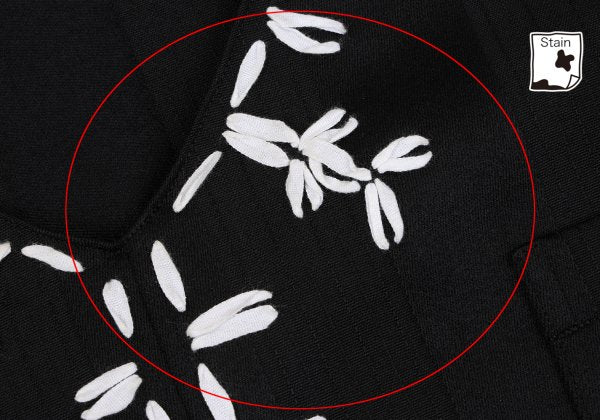 Yohji Yamamoto POUR HOMME Stripe V-Neck Black Size M