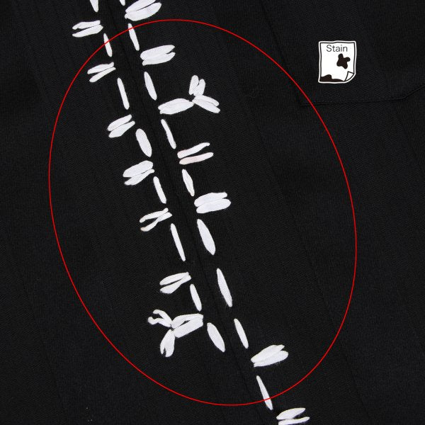 Yohji Yamamoto POUR HOMME Stripe V-Neck Black Size M