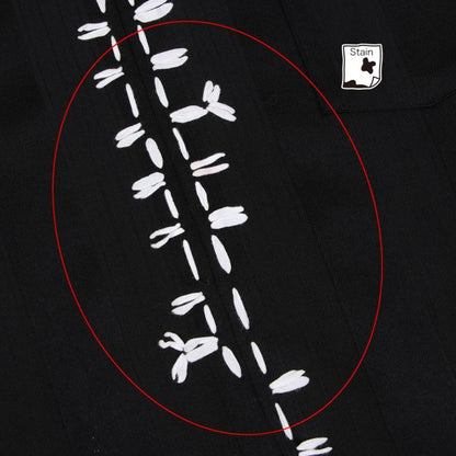 Yohji Yamamoto POUR HOMME Stripe V-Neck Black Size M