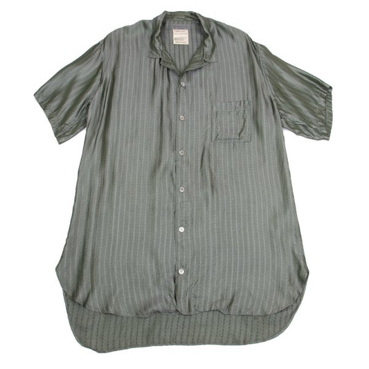 Yohji Yamamoto POUR HOMME Stripe Jacquard Shirt Green Size L