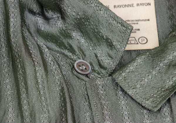 Yohji Yamamoto POUR HOMME Stripe Jacquard Shirt Green Size L