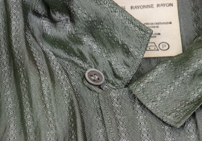 Yohji Yamamoto POUR HOMME Stripe Jacquard Shirt Green Size L
