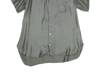 Yohji Yamamoto POUR HOMME Stripe Jacquard Shirt Green Size L