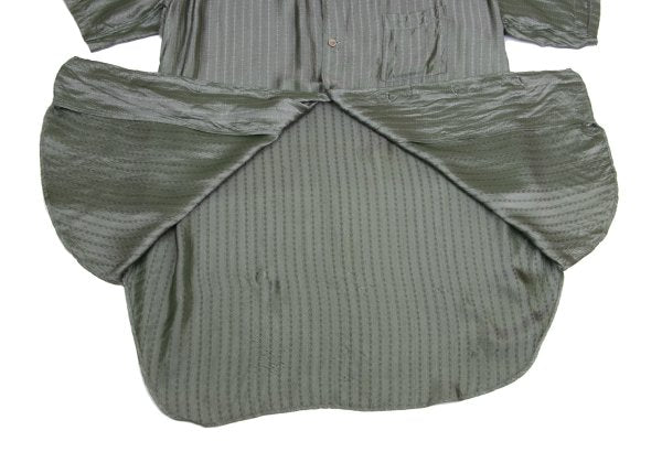 Yohji Yamamoto POUR HOMME Stripe Jacquard Shirt Green Size L