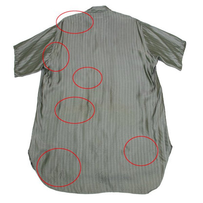 Yohji Yamamoto POUR HOMME Stripe Jacquard Shirt Green Size L