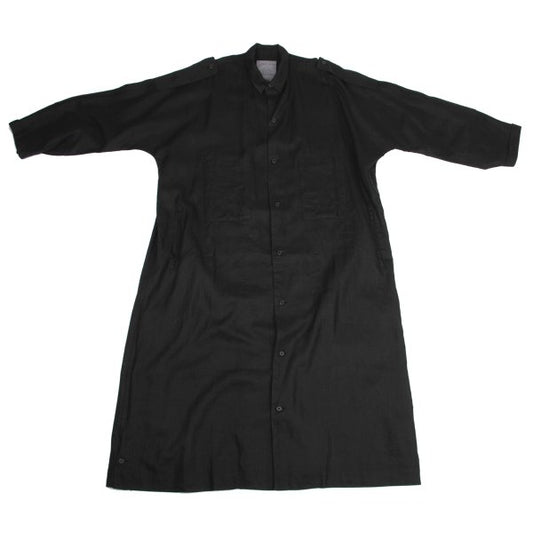 Yohji Yamamoto POUR HOMME Linen Epaulet Coat Black Size M