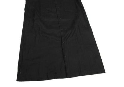 Yohji Yamamoto POUR HOMME Linen Epaulet Coat Black Size M