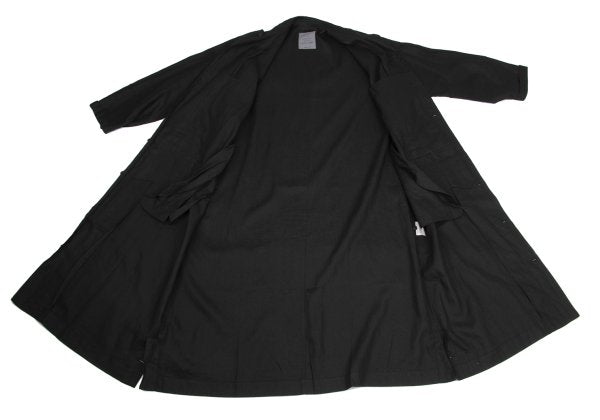 Yohji Yamamoto POUR HOMME Linen Epaulet Coat Black Size M