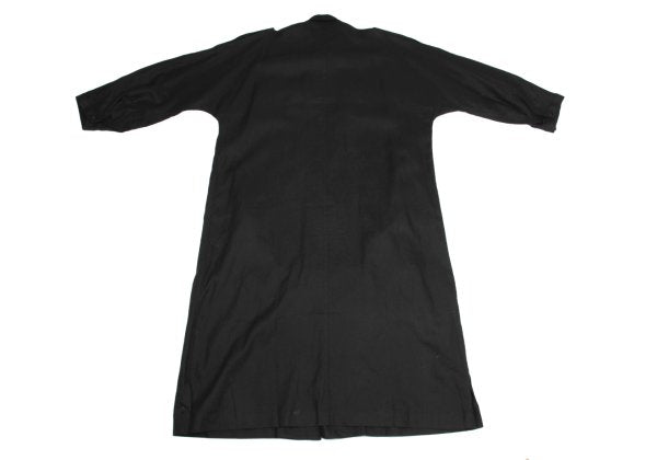Yohji Yamamoto POUR HOMME Linen Epaulet Coat Black Size M