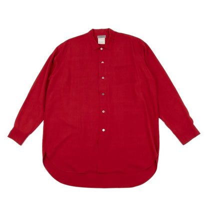 Yohji Yamamoto POUR HOMME Rayon Long Shirt Jacket Red Size M