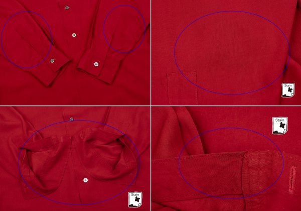 Yohji Yamamoto POUR HOMME Rayon Long Shirt Jacket Red Size M