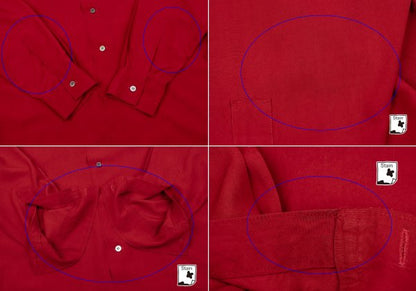 Yohji Yamamoto POUR HOMME Rayon Long Shirt Jacket Red Size M