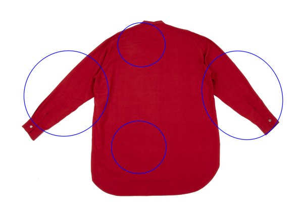 Yohji Yamamoto POUR HOMME Rayon Long Shirt Jacket Red Size M