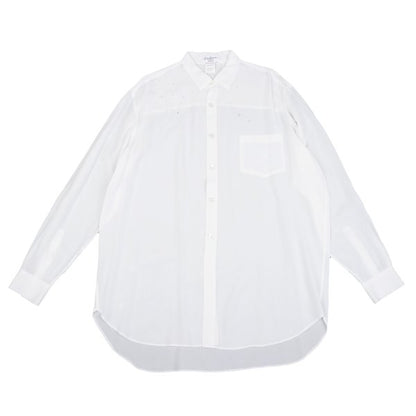 Yohji Yamamoto POUR HOMME Dot Cut Rayon Shirt White Size M