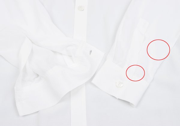 Yohji Yamamoto POUR HOMME Dot Cut Rayon Shirt White Size M