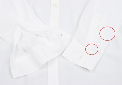 Yohji Yamamoto POUR HOMME Dot Cut Rayon Shirt White Size M