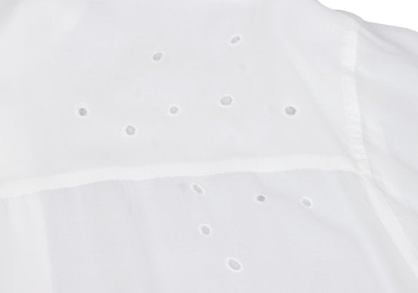 Yohji Yamamoto POUR HOMME Dot Cut Rayon Shirt White Size M