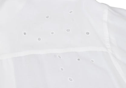 Yohji Yamamoto POUR HOMME Dot Cut Rayon Shirt White Size M