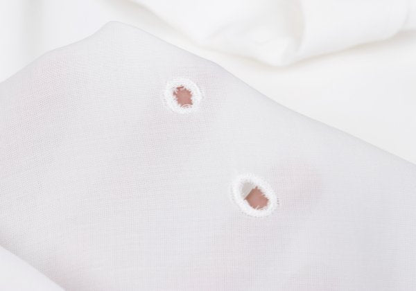 Yohji Yamamoto POUR HOMME Dot Cut Rayon Shirt White Size M
