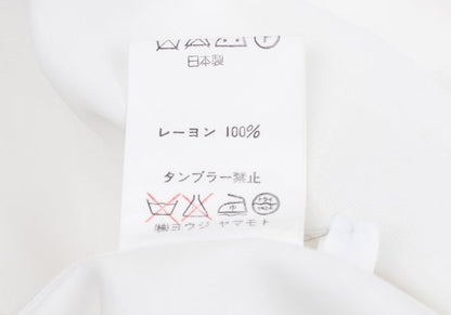Yohji Yamamoto POUR HOMME Dot Cut Rayon Shirt White Size M