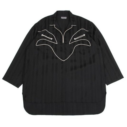 Yohji Yamamoto POUR HOMME Stripe Sweatshirt Black Size L