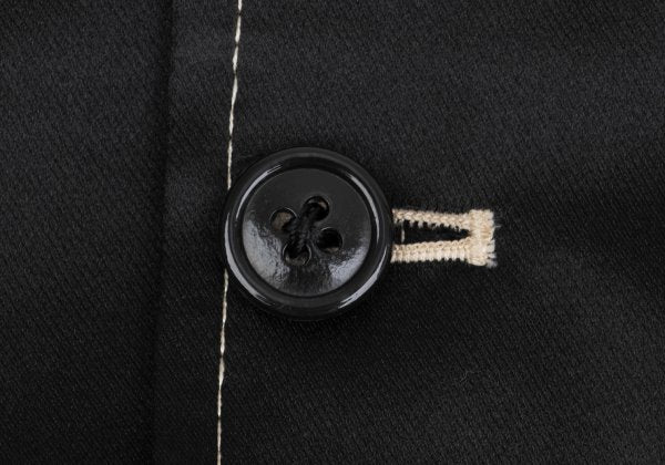 Yohji Yamamoto POUR HOMME Knit Panel Jacket Black Size M